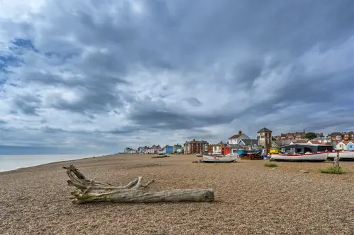 Aldeburgh beach in winter