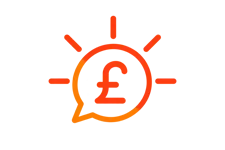 Ripe Cost Icon Orange Red