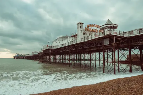 Brighton beach in winter