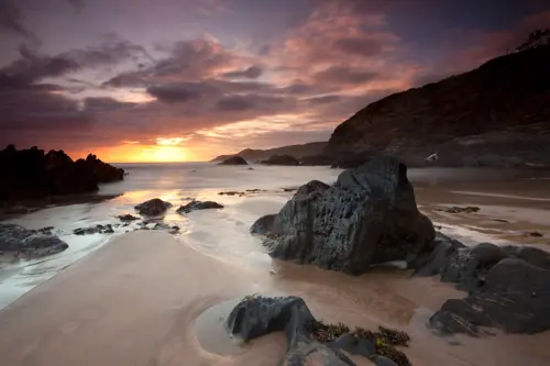 Woolacombe beach in winter